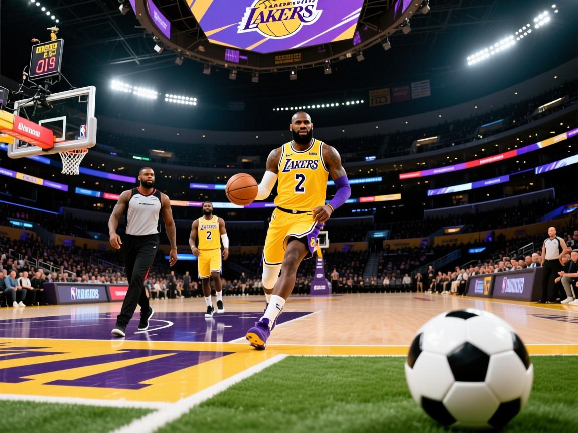 詹姆斯率领湖人队逆转战